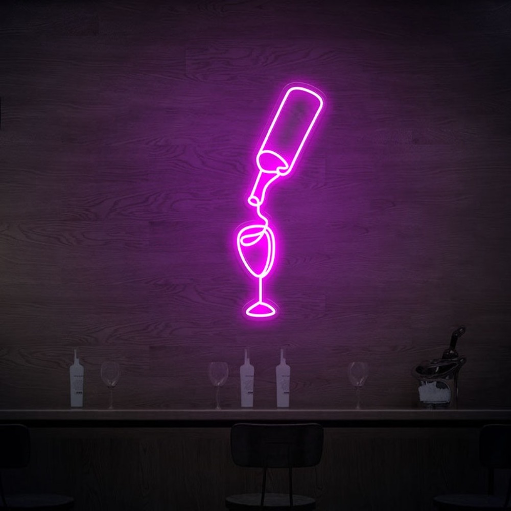 Wine Beer Store - Wein Led Neon Zeichen Lichter USB