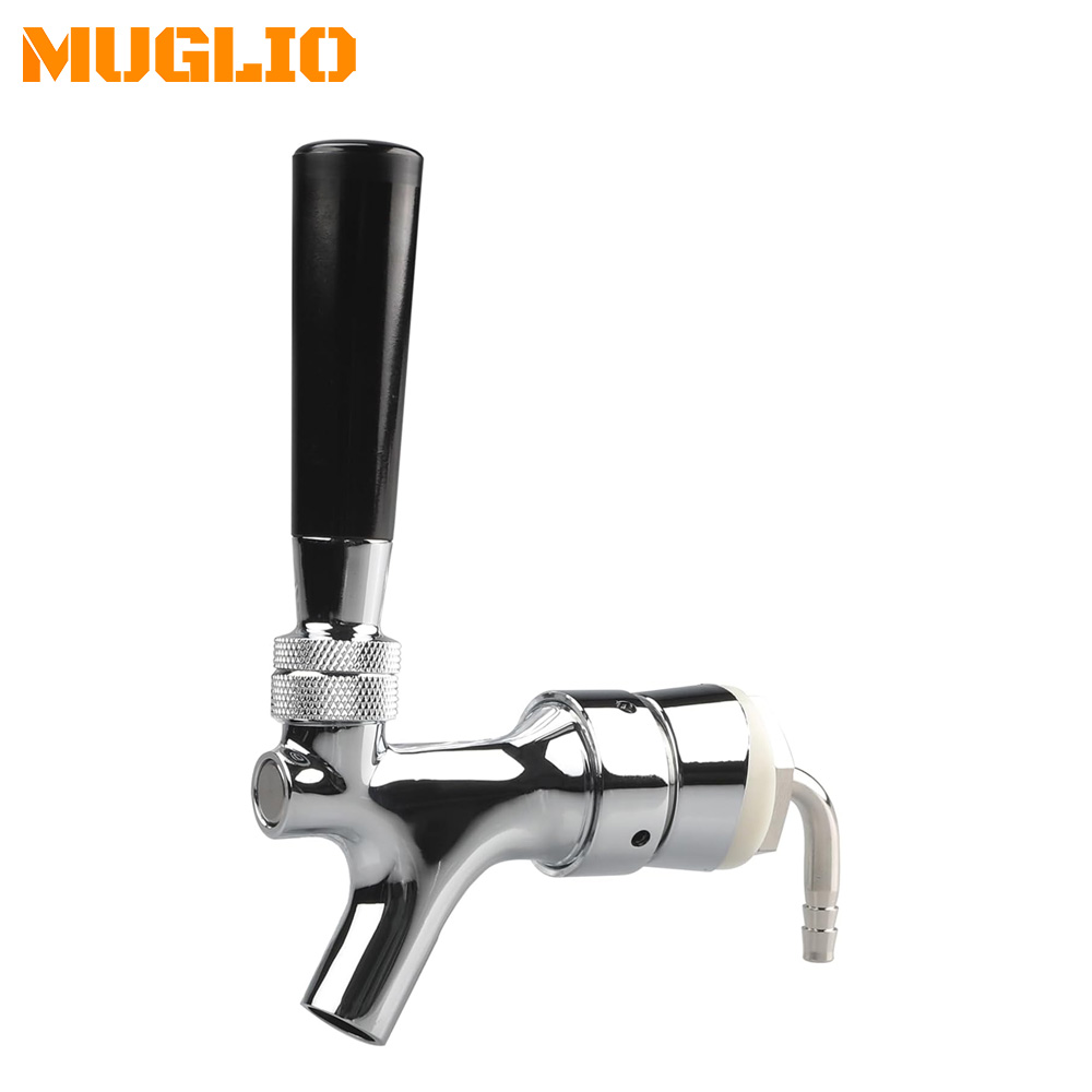 Wine Beers - Fassbier-Wasserhahn, verchromte Kegerator-Bierhahn-Wasserhähne mit 1/4 Zoll