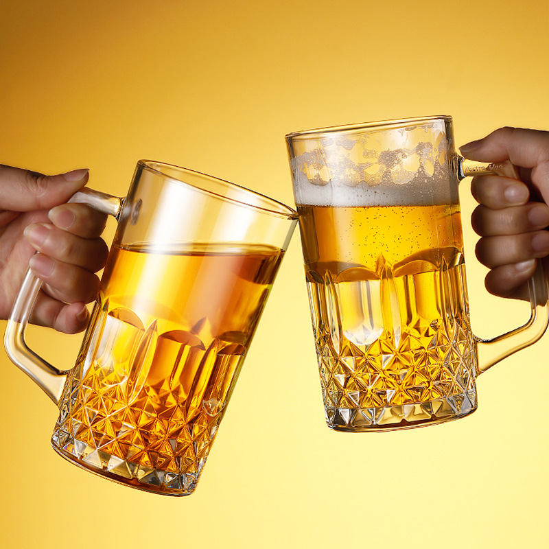 Craft Beer & Wine U- - 600 ml/1000 ml Bierglas mit Griff,