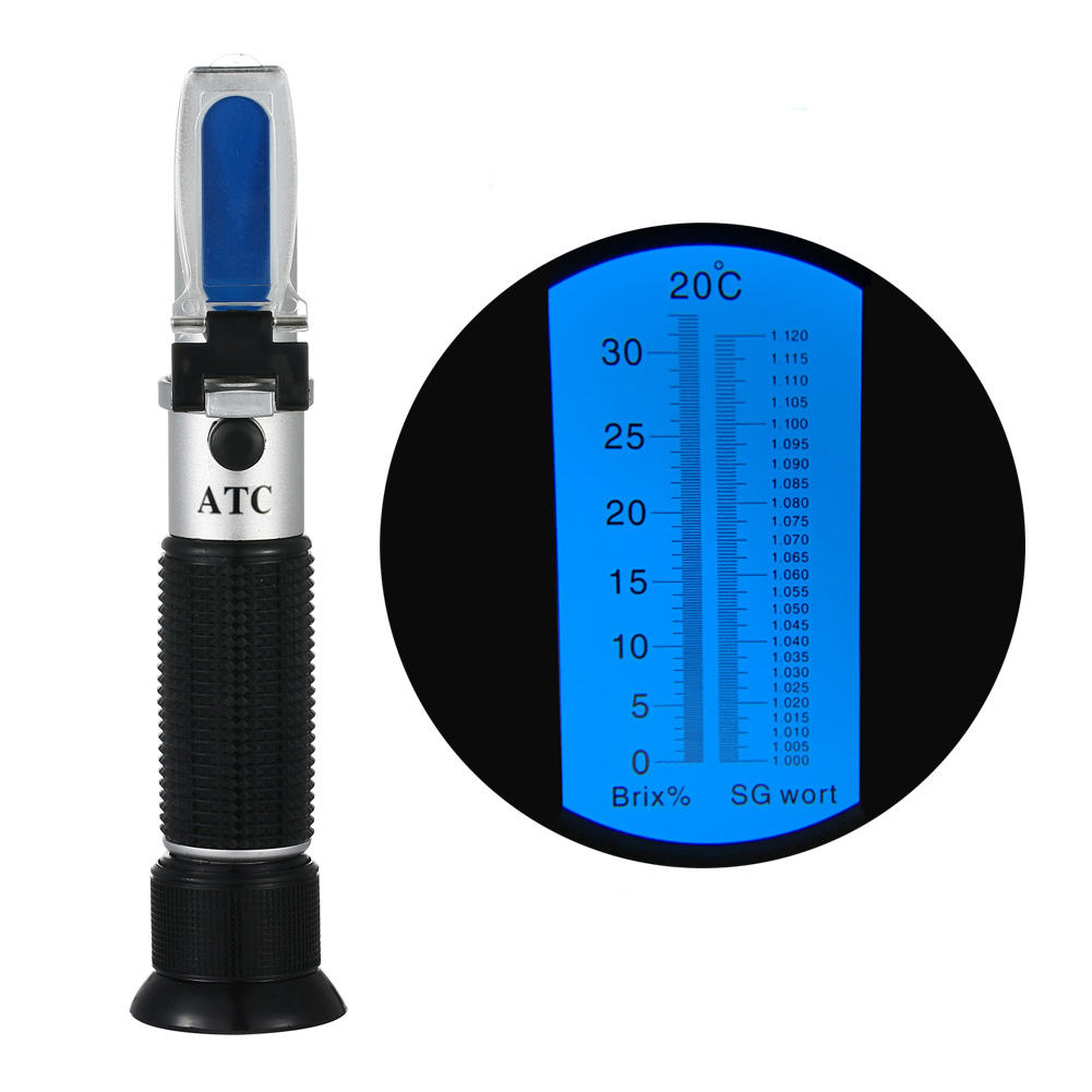 Wine N Beer - Refraktometer Bierwürze Dual 0-32Brix&SG Wein Zucker