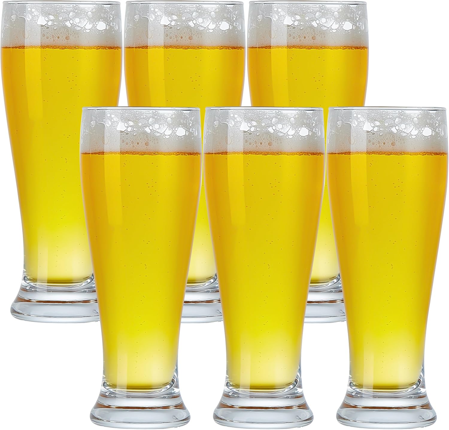 Wine Beer And Liquor - 1/2/4/6 Stück BPA-freie Kunststoff-Biergläser 450ml Pint-Gläser