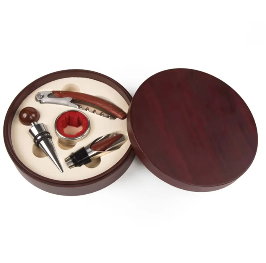 Wine Beer Opener - Tragbarer Rotwein-Bier-Flaschenöffner, Stecker oder Kork, Schraubenset,
