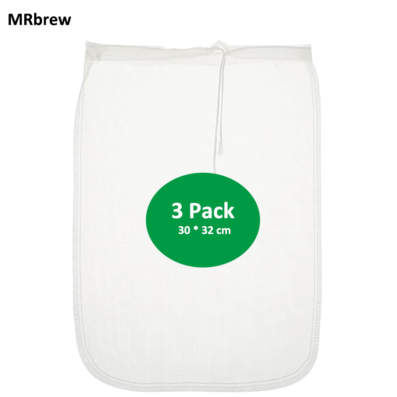 Wine Beer Food - 3Pcs Brauen Tasche 100 Mesh Sieb