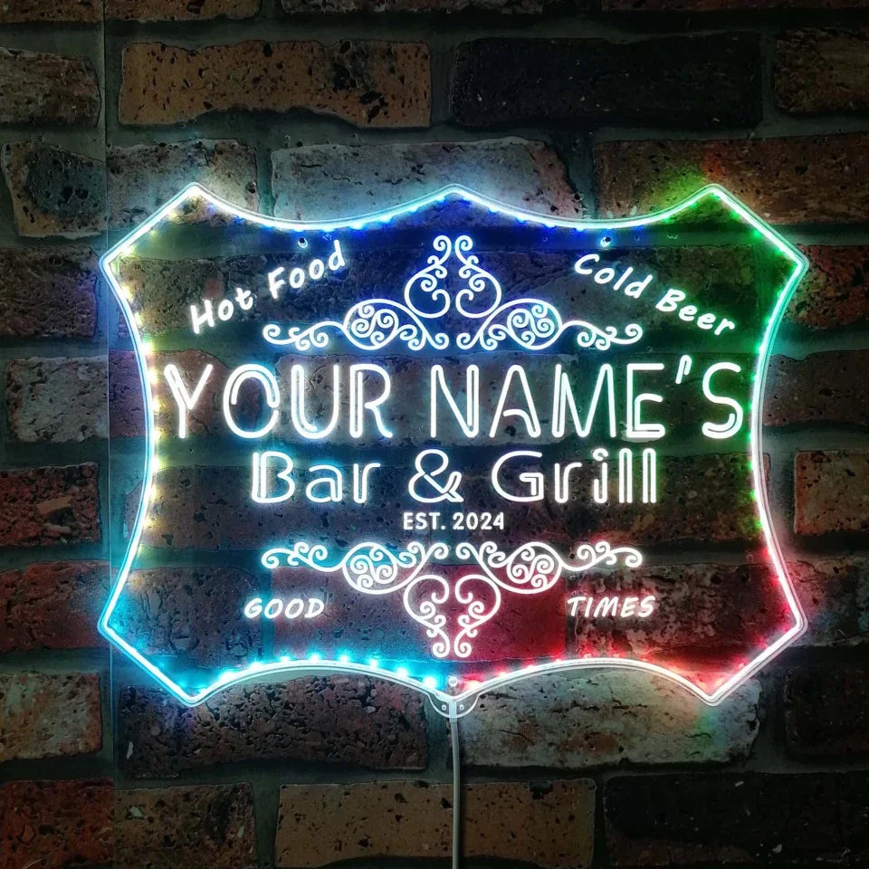 Wine Beer Name - Personalisiertes „Your Name Bar & Grill