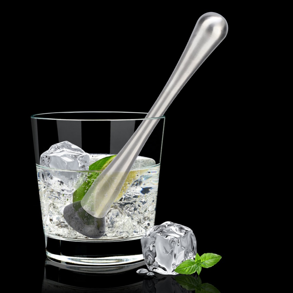 Muddler Cocktail Bar - Professioneller, solider Cocktail-Stößel, leicht zu reinigender