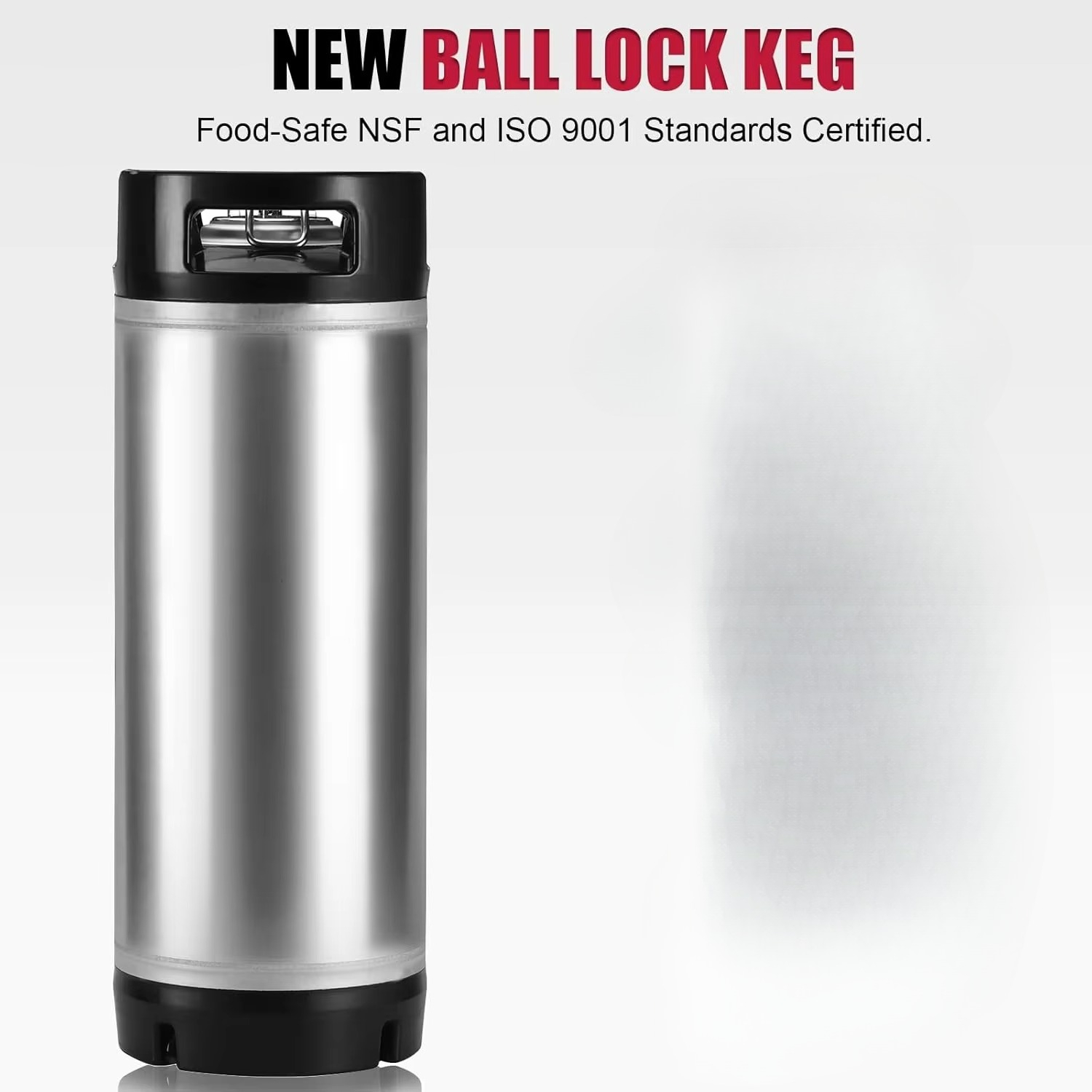 Craft Beer & Wine U- - Ball-Lock-Keg aus Edelstahl für Pepsi, Softdrinks,