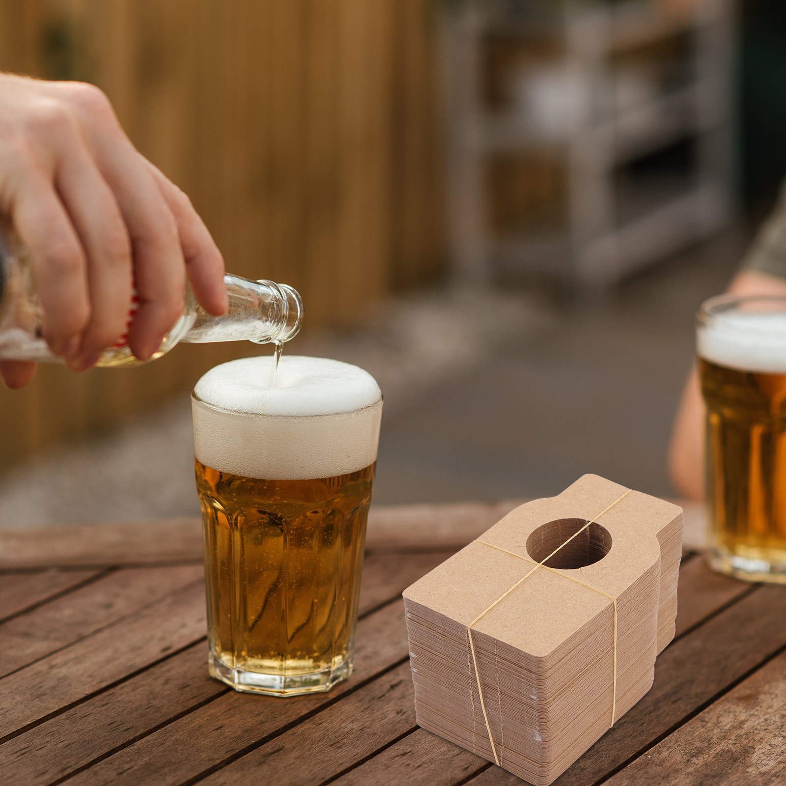 Wine Beer Name - 100 Stück Kraft-Weinflaschenetiketten zur Kennzeichnung von