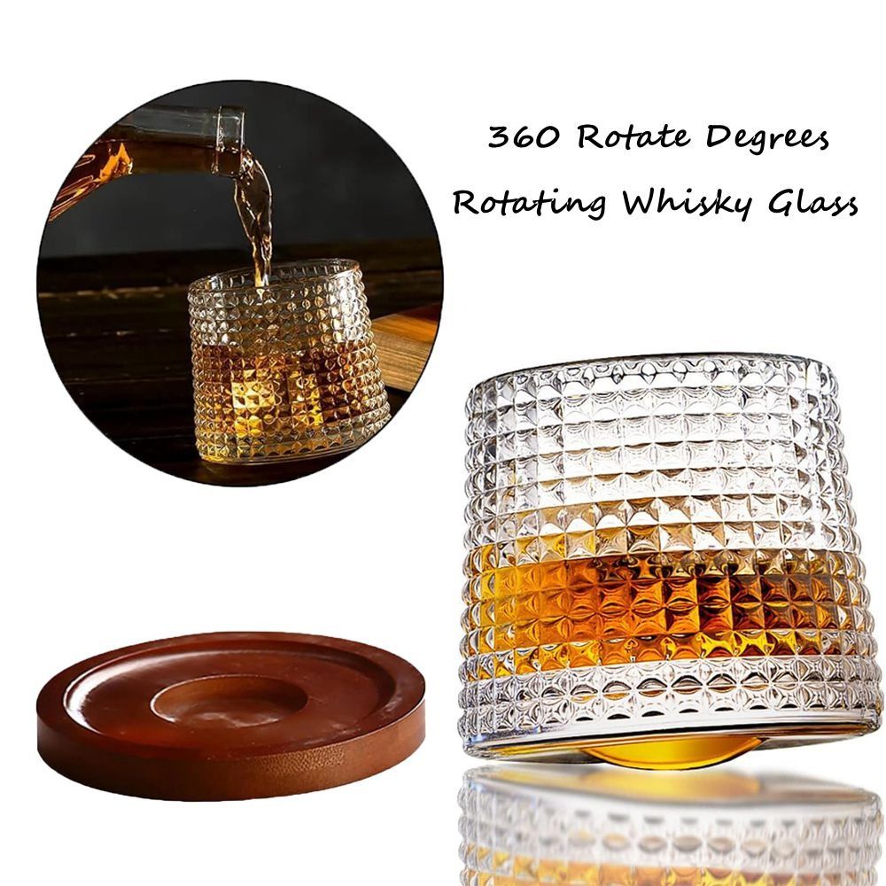 Whiskygläser, rotierendes Whis – Wine Beer And Liquor Bewertung und Preis