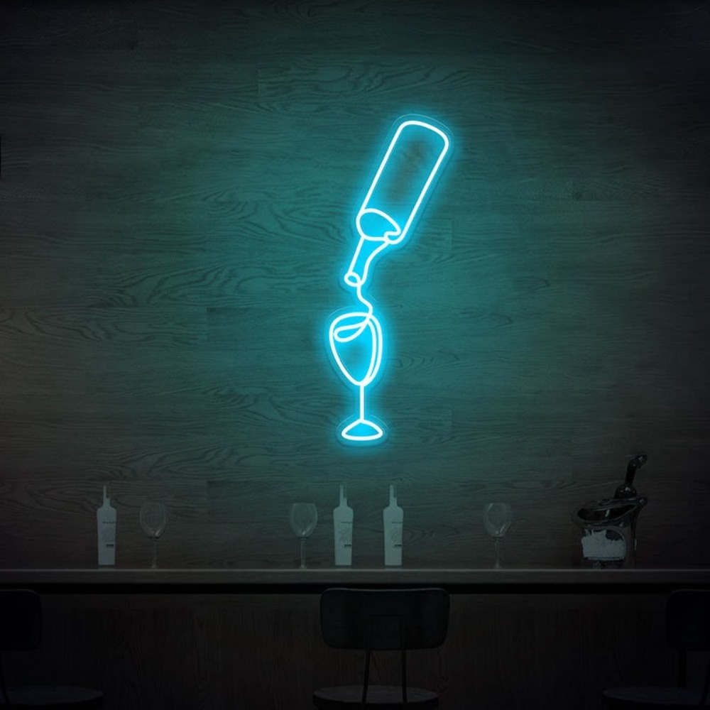 Wein Led Neon Zeichen Lichter  – Wine Beer Store Bewertung und Preis