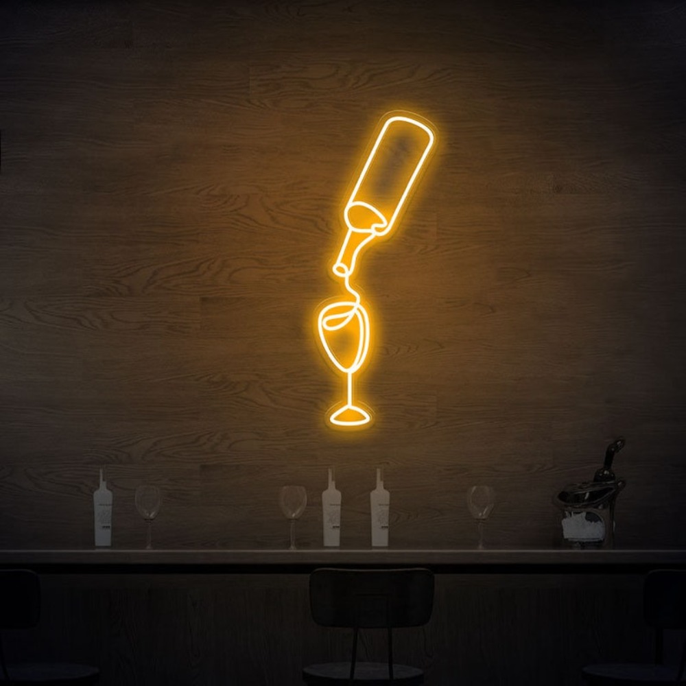 Wein Led Neon Zeichen Lichter  – Wine Beer Store Bewertung und Preis