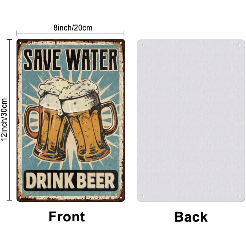 1 Stück Bier Metallschild Bar  – Wine Beer And Liquor Bewertung und Preis