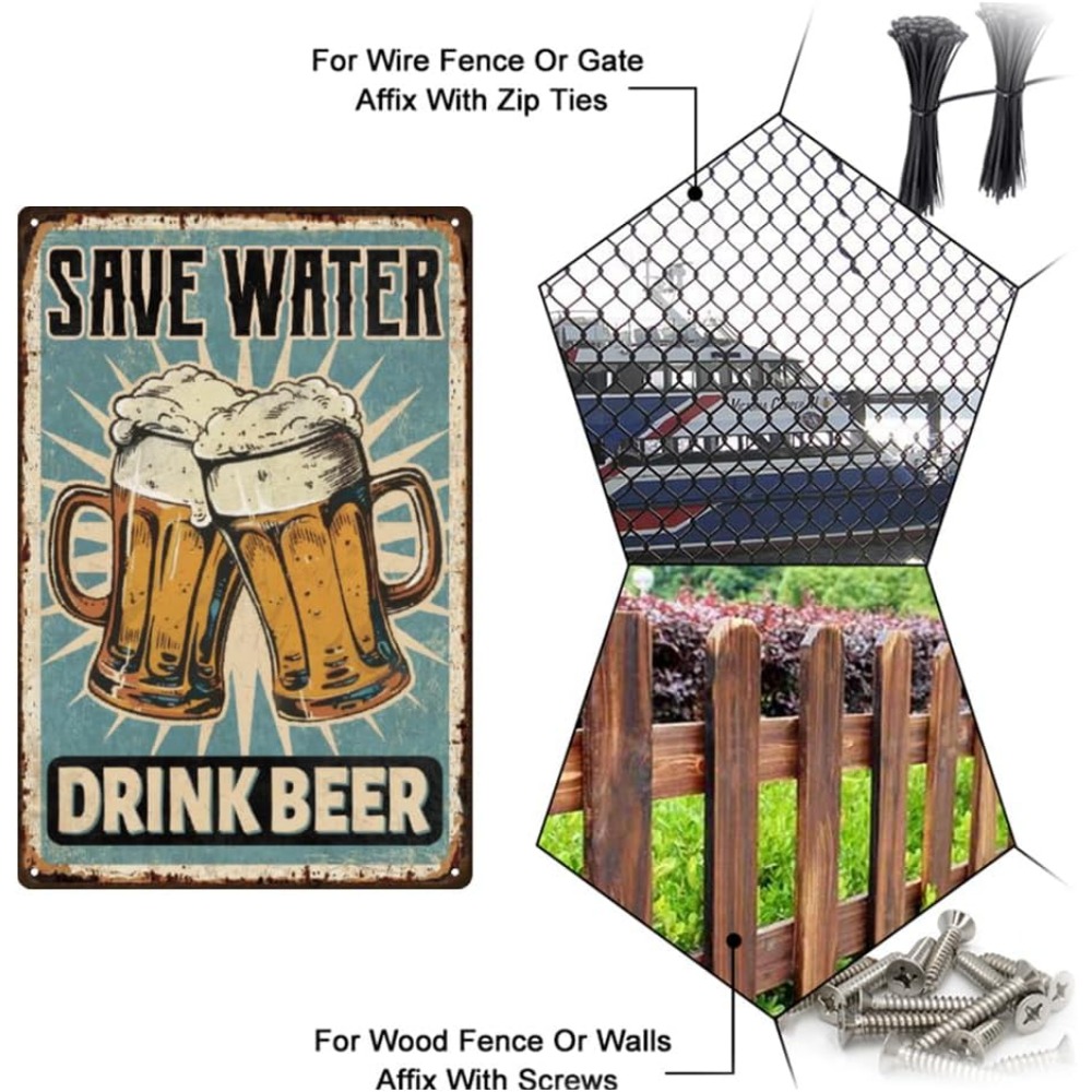 1 Stück Bier Metallschild Bar  – Wine Beer And Liquor Bewertung und Preis