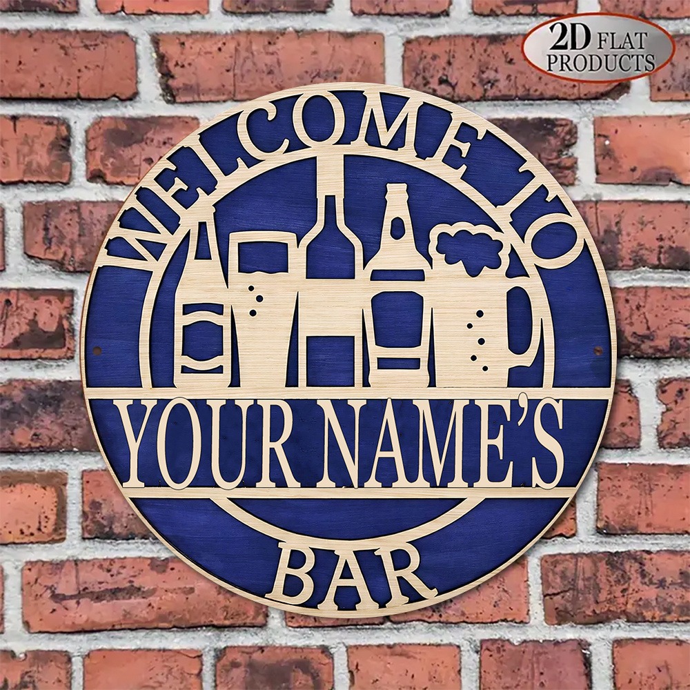[2D Flach] 1 Stück Personalisi – Wine Beer Name Bewertung und Preis