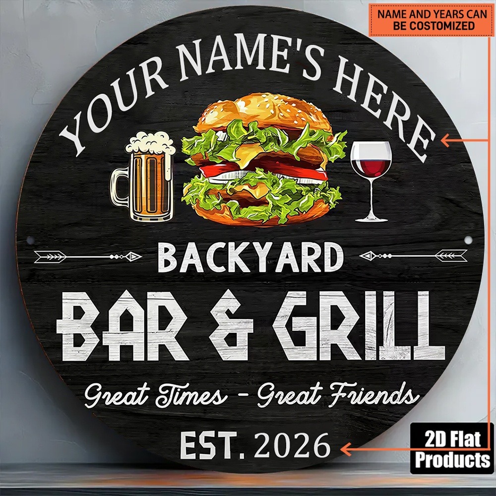 [2D Flach] 1 Stück Individuell – Wine Beer Name Bewertung und Preis