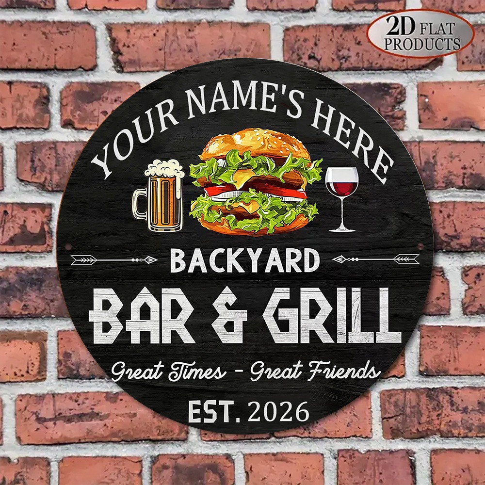 [2D Flach] 1 Stück Individuell – Wine Beer Name Bewertung und Preis