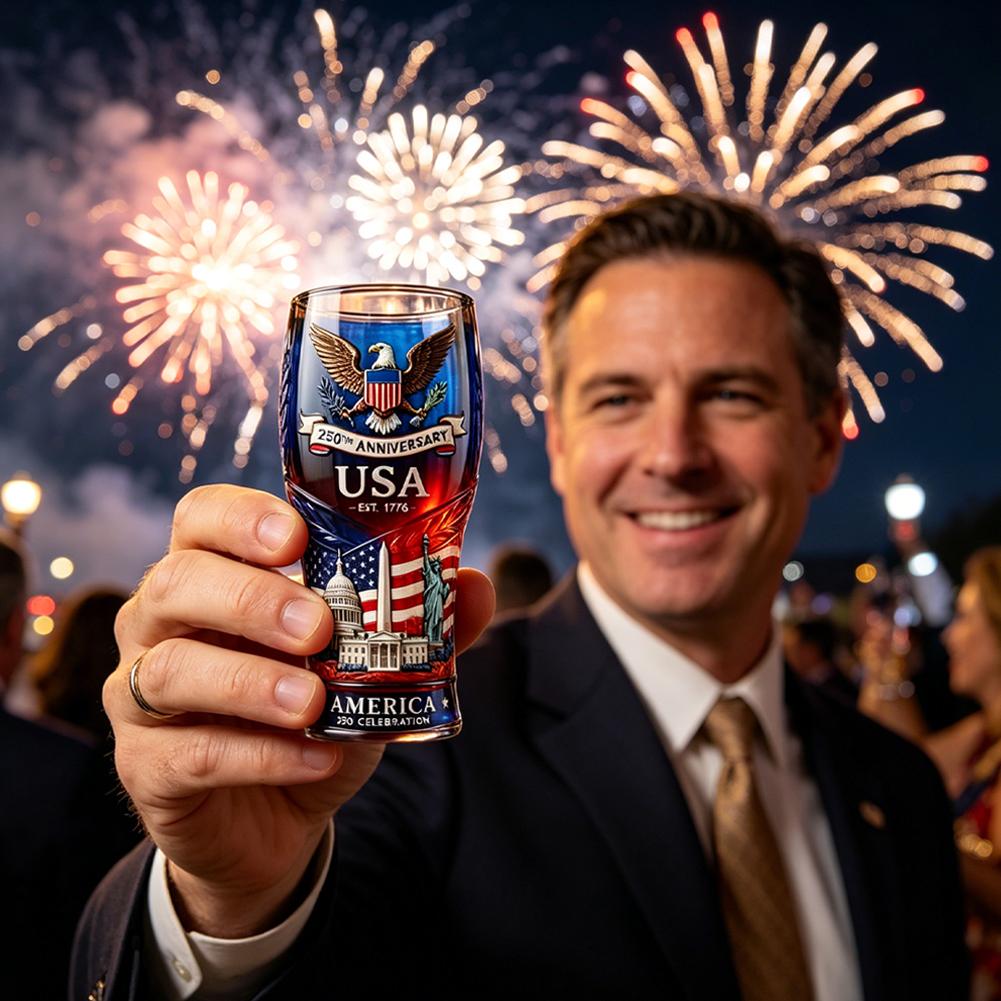 USA 250. Jubiläums-Bierglas mi – Wine Beer And Liquor Bewertung und Preis