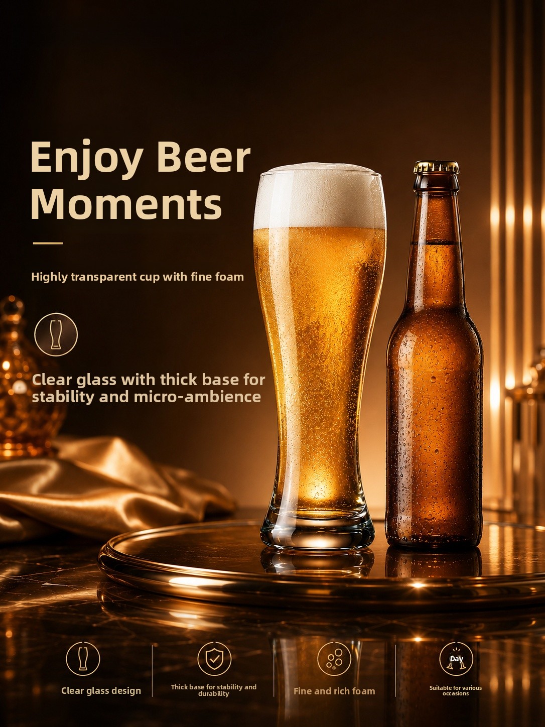 Großes Bierglas aus Kristallgl – Craft Beer & Wine U- Bewertung und Preis