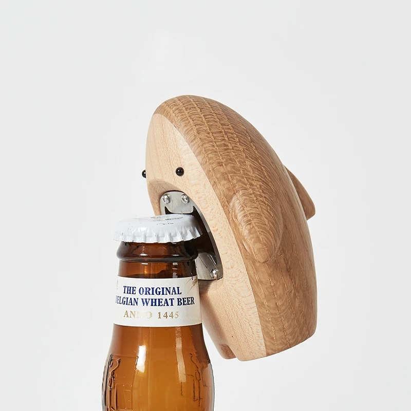 Kreativer Holz-Hai-Flaschenöff – Wine Beer Opener Bewertung und Preis