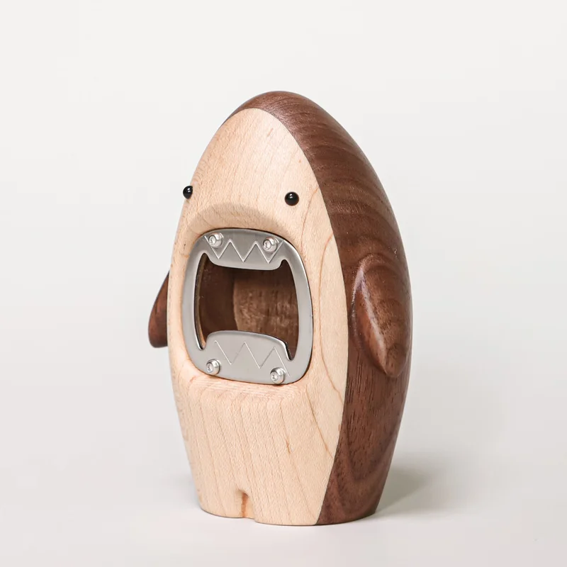 Kreativer Holz-Hai-Flaschenöff – Wine Beer Opener Bewertung und Preis