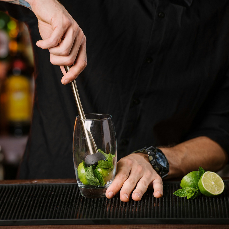 Cocktail-Stößel aus Edelstahl, – Muddler Cocktail Bar Bewertung und Preis