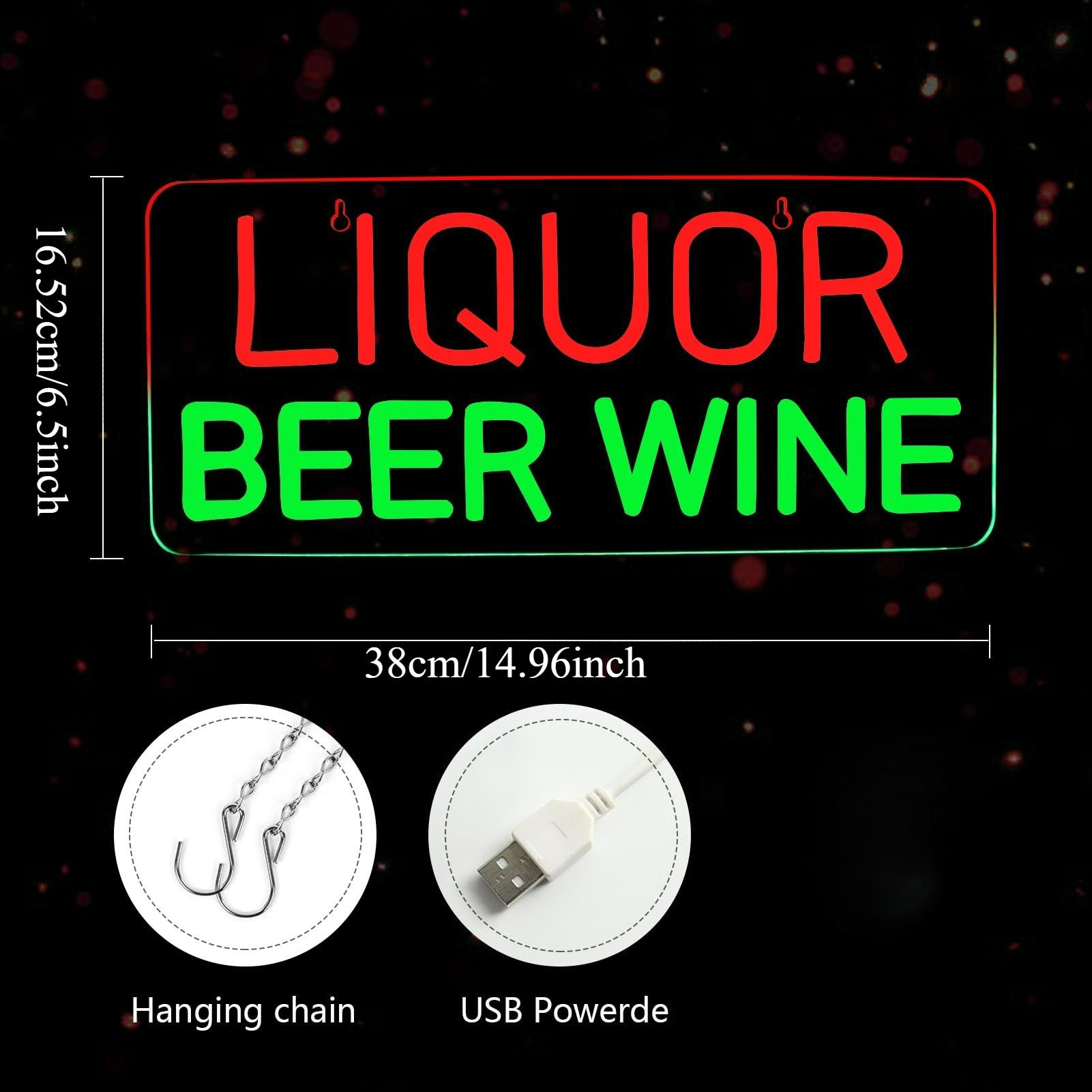 Neon-Schilder für Likör, Bier  – Wine Beer Store Bewertung und Preis