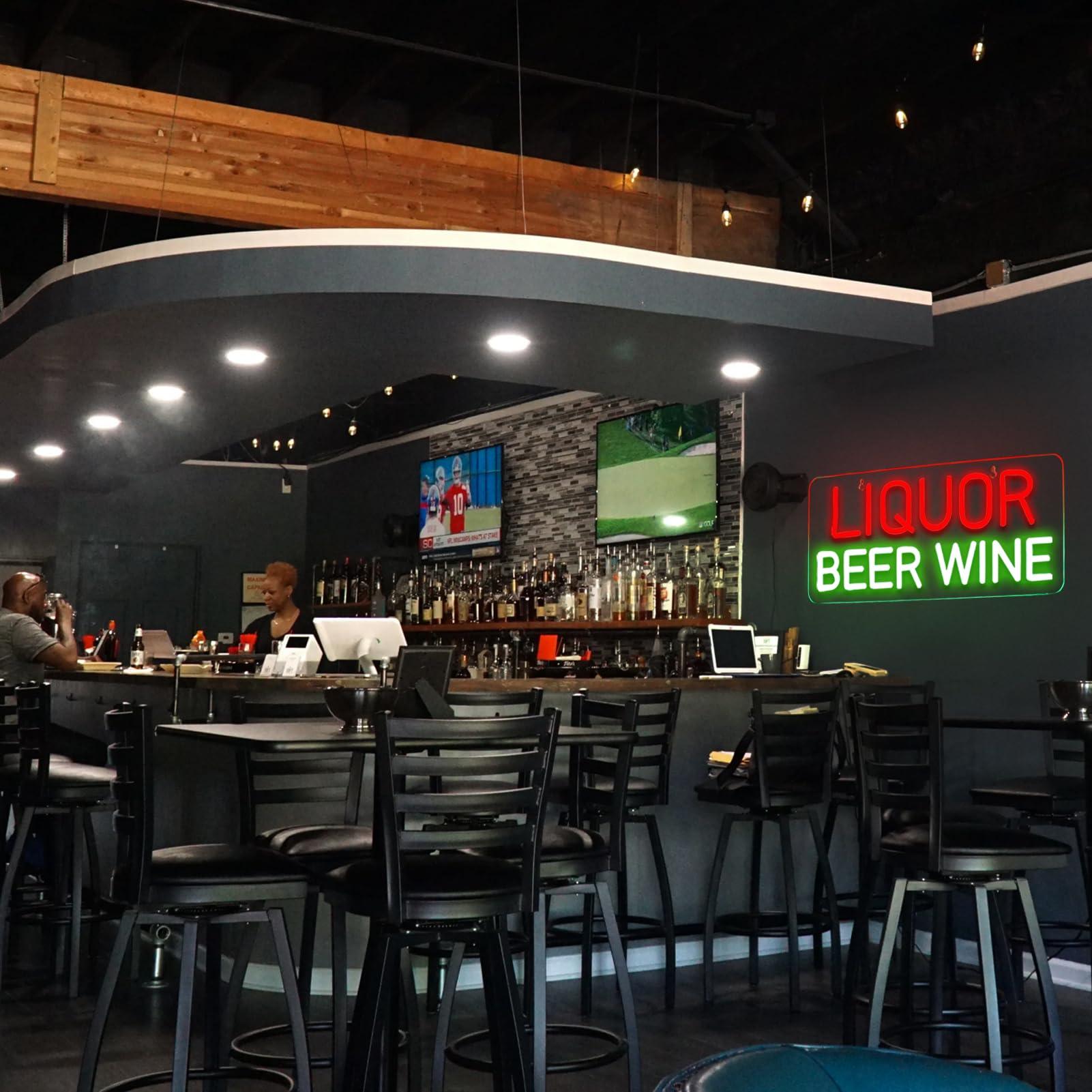 Neon-Schilder für Likör, Bier  – Wine Beer Store Bewertung und Preis